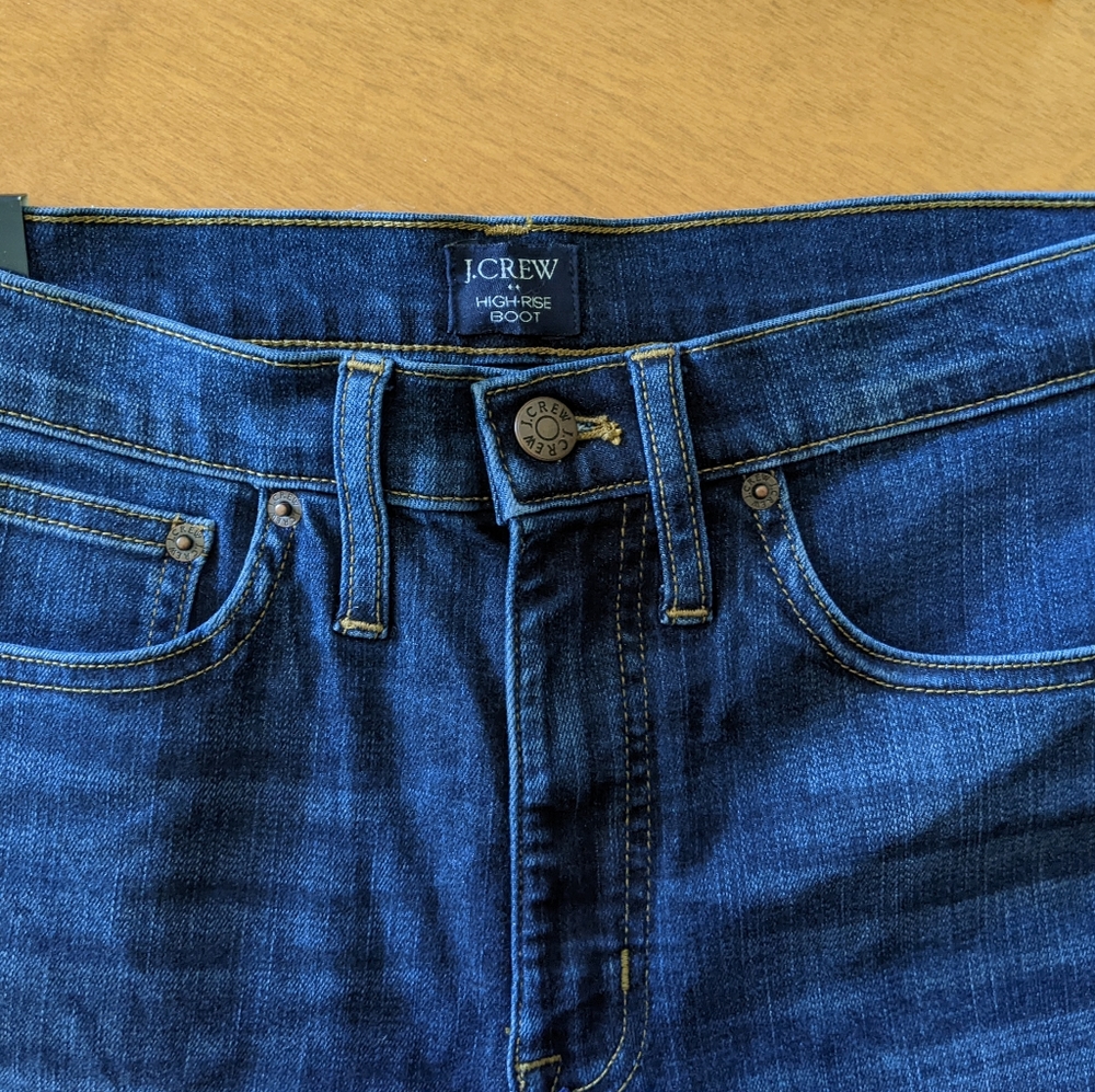 J. Crew High Rise Boot Jeans